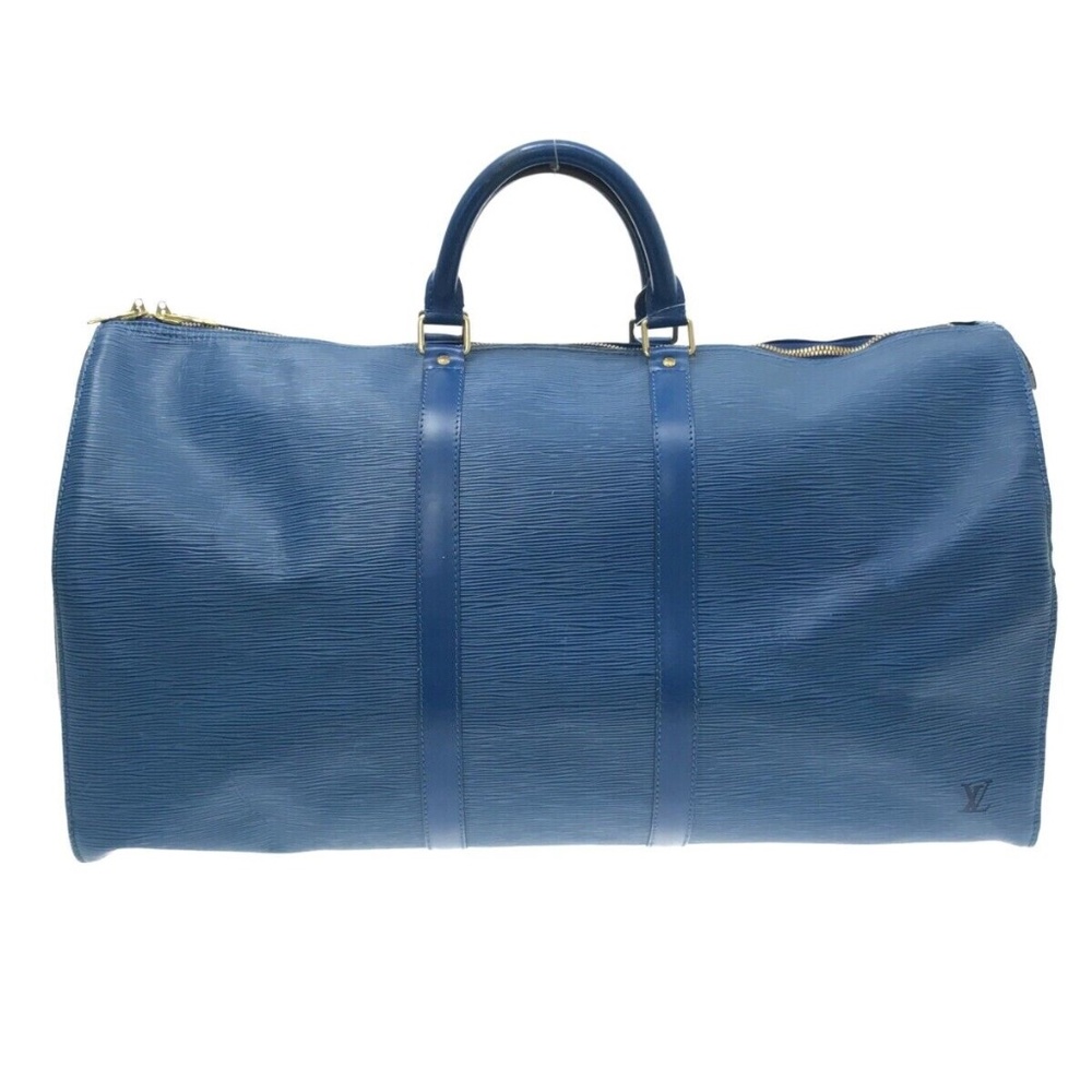 Louis Vuitton Keepall 55 Epi Blue
